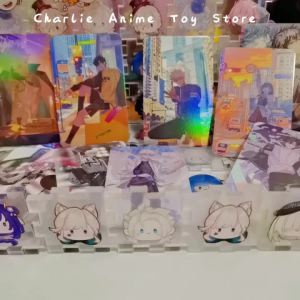 Bandai | 55pcs Link Click Collection Card Game Anime Cheng Xiaoshi Lu Guang Qiao Ling Figure Laser Card Cosplay Bookmark Toys Fans Gift