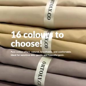 🇲🇾 Ready Stock (Same Day Delivery) COTTON MUTED MAUVE 1200TC 35CM Pure Cotton Bedsheets Set JAPANESE Series