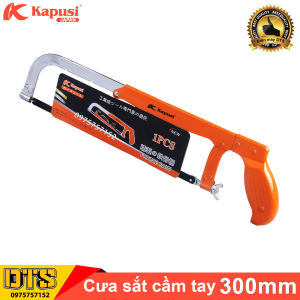 Cưa sắt kim loại cầm tay hãng Kapusi Japan 300mm khung cưa sắt thép hợp kim chống gỉ sét va đập thao tác nhanh hiệu quả cao cưa ống nước đa năng lưỡi cưa chống trơn trượt cưa sắt cầm tay chuyên nghiệp