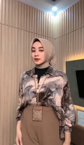 HARGA SPECIAL HANANIA SET RAYON MOTIF ABTRAK setelan wanita terbaru SETELAN RAYON MOTIF MIX CRINKLE