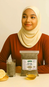 Chia Seed Organic Gluten Free Chia Seed High Fiber Omega 3 Nutrient-Rich Vegan Halal