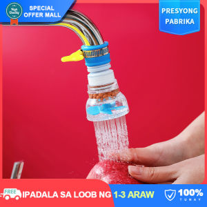 【360° Rotatable】Anti Splash Faucet Filter Purifier Universal Size Saving Water Foldable Tap Filter Maifan Stone Filtration Household Kitchen Sink Use