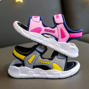 Fashionable Sporty Princess Childrens Sandals Summer Beach Style Boys And Girls Slip-On Shoes Soft Bottom Anti-Slip