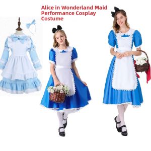 Qingnan | Alice in Wonderland Themed Costume Dress Blue Cosplay Family