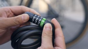 ROCKBROS basikal keluli kabel kunci mudah alih zink aloi tahan lama MTB jalan basikal Anti-kecurian kata laluan kunci Universal elektrik basikal motosikal pintu kunci