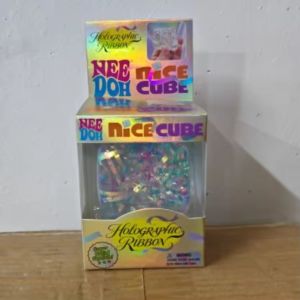 Schylling | New Needoh Holographic Ribbon Squeeze Sensory Colorful Knead Stretch Anxiety Relief ADHD Fidget Leisure Adult Gift