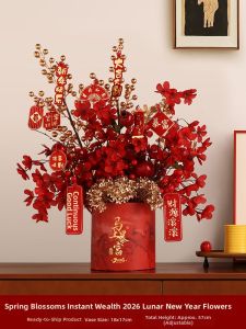 ZHONGGE | New Home Decoration Good Luck Fruits Artificial Holly Berry Flower Bouquet