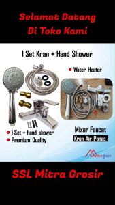 1 Set Kran Shower Keran Mixer Bathtub Kamar Mandi Air Panas Dingin Kran Bathtub Tanam Weater Heater