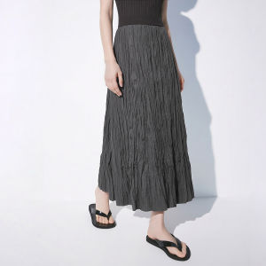 AMII | Lightweight Slimming Casual Versatile Womens Half Skirt