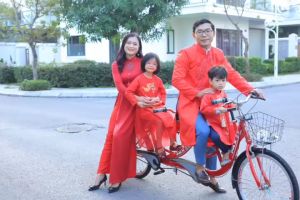 Xe đạp đôi gia đình cao cấp PAX 2 Sport - Kiểu dáng thể thao - Hai người đạp tự do - Khung xe chắc chắn - Trọng tải 300kg - Có thêm ghế cho bé