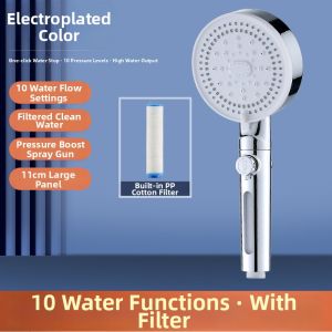 TILAIEN | Pressurized Handheld Shower Head Set