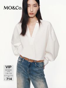 MO&Co. | Relaxed Fit Tunic Blouse