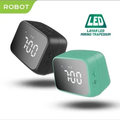 Robot RB170 Bluetooth Speaker LED Alarm Clock Digital Garansi Resmi 1 tahun