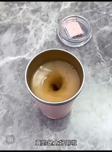 OHHDEER Portable Smart Stainless Steel Automatic Electric Mixer Mixing Cup Magnetic Rotation Self Stirring Coffee Mug