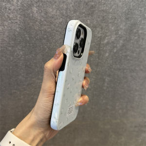 Dele Appropriate Small Floral iPhone 14 pro Max Creative Two-In-One Protective Case Anti-Fall Durable Silicone Shell for Apple Phones