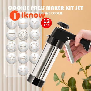 I know Cookie Squeezer Cream Mounted Mouth Bean Melting Baking Tool Household Set Mold