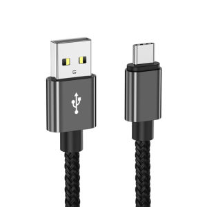 Cáp Sạc Nhanh USB Type C 3A Dây Sạc Bọc Nylon Cho Xiaomi Huawei Samsung - Tùy Chọn Chiều Dài 1M 2M 3M - Phụ Kiện Điện Thoại