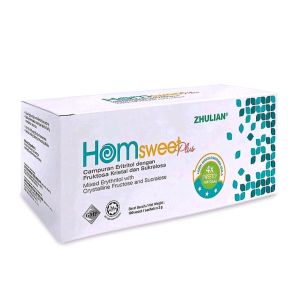 [NT2025] Gula Kesihatan Zhulian/ HomsweetPlus Mixed Erythritol with Crystalline Fructose & Sucralose (2 g X 100 sachets)