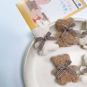 Jepit Rambut Beruang Bear Jepitan Bulu Tebal Korea Hair Pin Boneka Lucu Aksesoris Rambut Anak