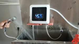 Instant Water Heater For Shower Hot And Cold Water Heater Electric Shower Inverter Instant Tankless Kitchen Bathroom Shower Electric LCD Touchscreen Winter Fast Heating