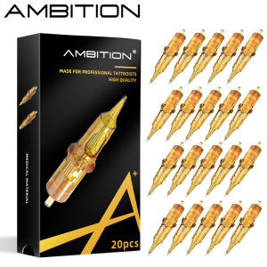 Ambition Glory RL/RM/RS 20pcs Tattoo Cartridge Round Liner Shader Curved Magnum Tattoo Needle 1RL 3RL 5RL 7RL 9RL 7rm 9rm 13rm