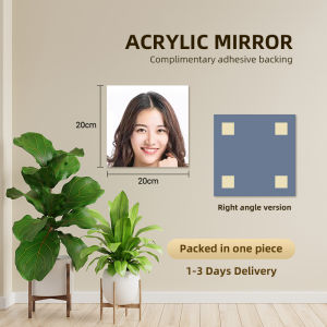 4PCS Acrylic Soft Wall Mirrors Self-adhesive Full Body Mirror Bedroom Dorm Dressing Mirror