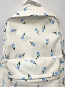 กระเป๋านักเรียนหญิงสไตล์อินสาวเกาหลีขนาดเล็กสดวรรณกรรมนักเรียนกระเป๋าเป้สะพายหลังทิวลิปดอกไม้วิทยาลัยกระเป๋าเป้สะพายหลังสไตล์