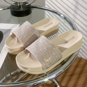 New Stylish Slippers Womens Summer Outwear Indoor and Outdoor Home Bath Non-Slip Deodorant New Homehold Platform Slippers