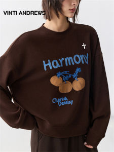 Leisure Anti-Aging Printed Double-Sided Flannel Sweatshirt