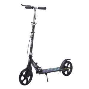 BONINGYU | Adjustable Large Wheel Folding Scooter For Kids Aged 6-12