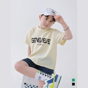 Genevieve Kids - Kaos Anak Lengan Pendek | Baju Anak Laki Laki - Perempuan Usia 1-10 Tahun | Iluminate Creaam