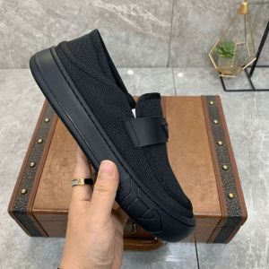 Mens Summer New Style Breathable Driving Lazy Fashion Soft Bottom round Toe Business Casual Shoes Mesh Upper Slip-On Loafers
