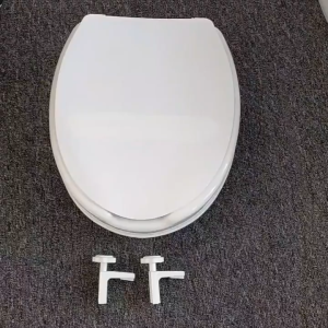 【Local Shipping】Plastic Raised Toilet Seat with Lid Heavy Duty Lock Tool-Free Installation Hygiene Cut-Outs Fits Most Toilet 6cm/10cm/16cm