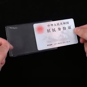 MallMainan-C1203 Plastik Pelindung Kartu ATM SIM KTP Transparan Sampul Cover Anti Gores / Pelindung