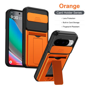 szhaiyu | Armor Shockproof Phone Case Lens Protective Camera Cover Card Holder Slot Wallet Stand for Google Pixel 10Pro 11Pro 11 Pro XL
