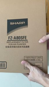 ชุดแผ่นกรองอากาศ SHARP FZ-A80SFE (ของแท้) สำหรับเครื่องฟอกอากาศ SHARP รุ่น FU-A80TA-W และ FU-A80TA-N