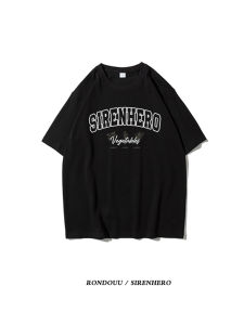 Áo Thun Cotton Phong Cách Mỹ Cổ Tròn Tay Ngắn Dáng Rộng Mùa Hè Thời Trang Cho Nam Và Nữ Thương Hiệu Hợp Thời Trang Nửa Tay Áo Thun Cotton