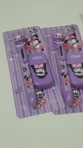 SET 2 IN 1 ALAT TULIS PULPEN 6 WARNA & TIP EX KUROMI MELODY