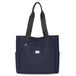 DISSEFA-TECH Womens Stylish Nylon Tote Bag - Durable Multi-Pocket Zipper Closure | Perfect for Shopping Work Daily Travel