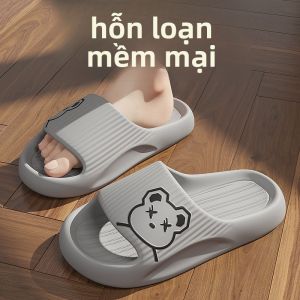 MONLEYTA | Dép đi trong nhà chống trượt cho bà bầu mùa hè 2024 Dép đi trong nhà EVA âm thanh nhẹ cho phòng tắm và nhà cửa