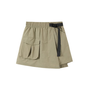 MiiOW | Ice Silk Thin A-Line Mini Skirt Casual Womens Five-Point Pants Anti-Light Workwear Skirt Breathable Comfortable Summer New Arrival