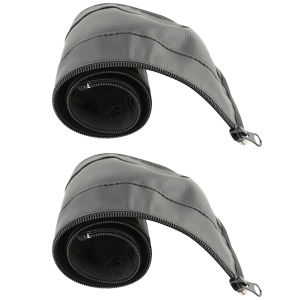 Baby Stroller Leather Handle Covers Trolley Armrest Protective Case Baby Cart Zipper Protector Cover Pushchair Accessories