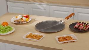 SUPVIBE 316 stainless steel baking pan Convenient BBQ Grill Pans Griddle Hotplate Stove Pot Cooker Induction Friendly