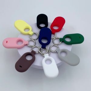 Silicone Case for Samsung Smart Tag 2 Anti-lost Keychain Cover Smart Tag 2 Locator Tracker Sleeve