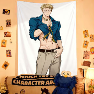 VIKAMA Jujutsu Kaisen Anime Manga Tường Thảm Thẩm Mỹ Phòng Ngủ Phòng Khách Ký Túc Xá Trang Trí Polyester Treo Tường Nghệ Thuật