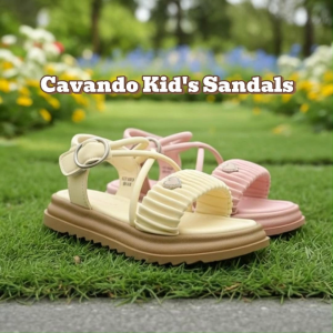 Cavando Kids Shoe CCY6663/CCY6664 Beige/Pink - Kasut Kanak-Kanak Kasual Ringan Selesa