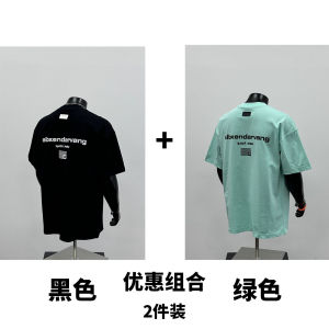 เสื้อยืดคอกลมแขนสั้นผ้าฝ้ายแท้สำหรับผู้ชาย สไตล์อเมริกัน แฟชั่นฤดูร้อน เสื้อยืดคอกลมลายพิมพ์ทั่วไป สีดำ ลำลอง ใส่ได้หลากหลาย