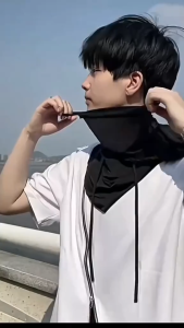 【COD】Ice Silk Sunscreen Cap UV Resistant Outdoor Full Face Mask Sun Protection Breathability Cool