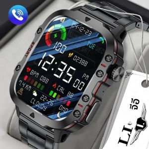 Lige สมาร์ทวอท์ชใหม่นาฬิกาอัจฉริยะ1.96นิ้ว สำหรับผู้ชายหน้าจอ 420 mAh ตัวช่วยโทรผ่านบลูทูธเสียง ราคาถูกต้อง นาฬิกาอัจฉริยะกีฬากันน้ำสำหรับออกกำลังกาย