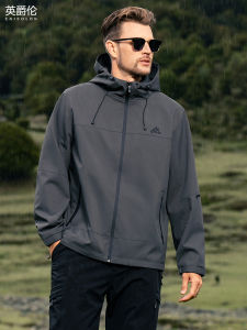 Enjeolon | Outdoor Hooded Jacket for Men Windproof Hiking Spring Autumn